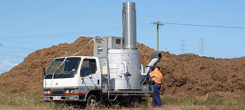 biochar truck